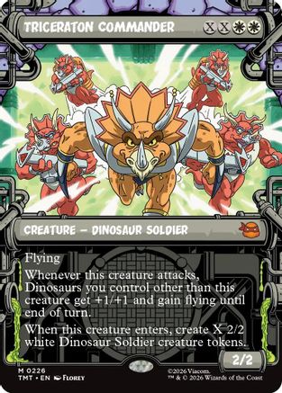 Image of Triceraton Commander (Showcase) (TMT-226) - Teenage Mutant Ninja Turtles Foil