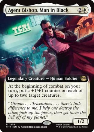 Image of Agent Bishop, Man in Black (Extended Art) (TMT-258) - Teenage Mutant Ninja Turtles