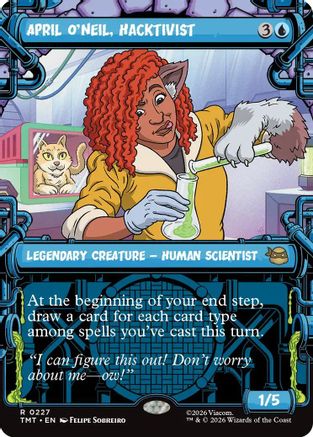 Image of April O'Neil, Hacktivist (0227) (Showcase) (TMT-227) - Teenage Mutant Ninja Turtles