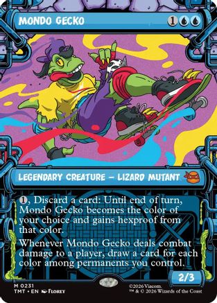 Image of Mondo Gecko (Showcase) (TMT-231) - Teenage Mutant Ninja Turtles Foil