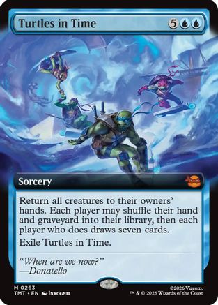 Image of Turtles in Time (Extended Art) (TMT-263) - Teenage Mutant Ninja Turtles Foil