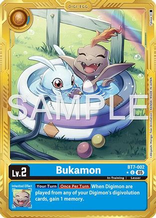Image of Bukamon (Gold Border) (BT7-002) - Advanced Booster Digimon Generation Foil