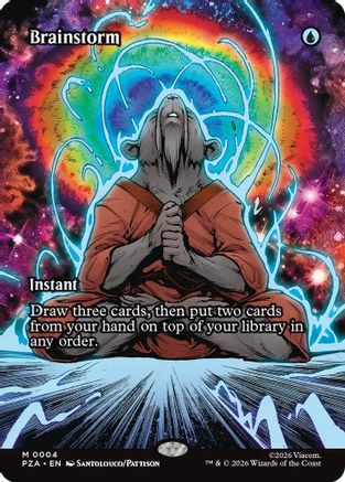 Image of Brainstorm (Borderless) (PZA-004) - Teenage Mutant Ninja Turtles Eternal-Legal Foil