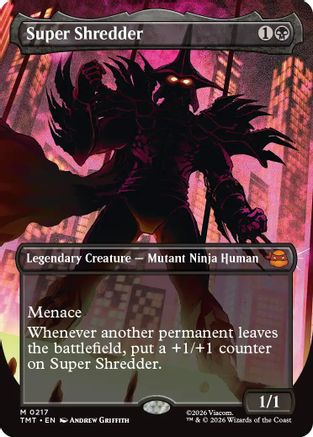 Image of Super Shredder (Borderless) (TMT-217) - Teenage Mutant Ninja Turtles Foil