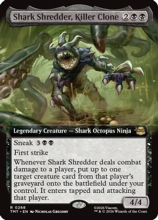 Image of Shark Shredder, Killer Clone (Extended Art) (TMT-268) - Teenage Mutant Ninja Turtles Foil