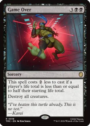 Image of Game Over (TMC-018) - Commander: Teenage Mutant Ninja Turtles Foil