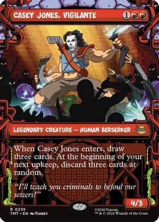 Image of Casey Jones, Vigilante (0235) (Showcase) (TMT-235) - Teenage Mutant Ninja Turtles