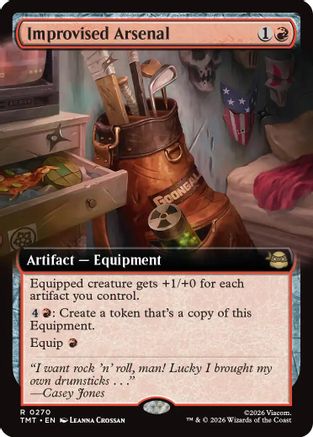 Image of Improvised Arsenal (Extended Art) (TMT-270) - Teenage Mutant Ninja Turtles