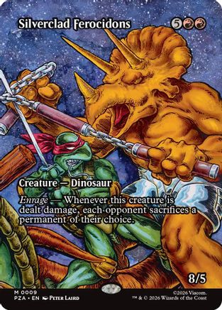 Image of Silverclad Ferocidons (Borderless) (PZA-009) - Teenage Mutant Ninja Turtles Eternal-Legal