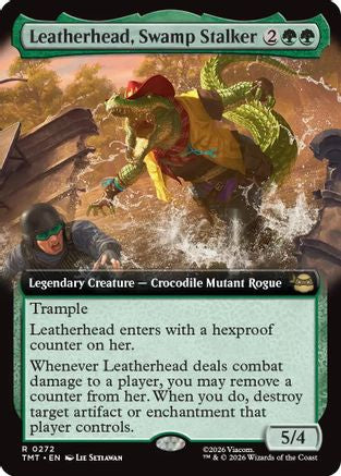 Image of Leatherhead, Swamp Stalker (Extended Art) (TMT-272) - Teenage Mutant Ninja Turtles Foil