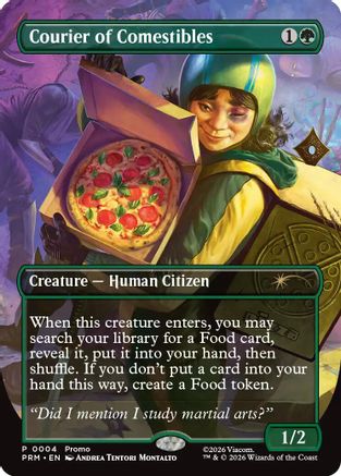 Image of Courier of Comestibles (Borderless) (UMP-004) - Unique and Miscellaneous Promos Foil