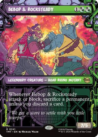 Image of Bebop & Rocksteady (Showcase) (TMT-241) - Teenage Mutant Ninja Turtles