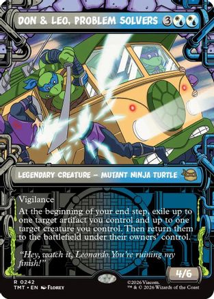 Image of Don & Leo, Problem Solvers (Showcase) (TMT-242) - Teenage Mutant Ninja Turtles Foil