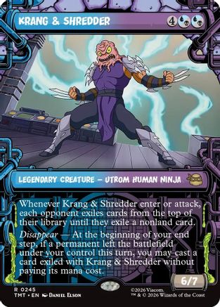 Image of Krang & Shredder (Showcase) (TMT-245) - Teenage Mutant Ninja Turtles Foil