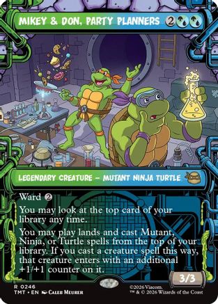 Image of Mikey & Don, Party Planners (Showcase) (TMT-246) - Teenage Mutant Ninja Turtles