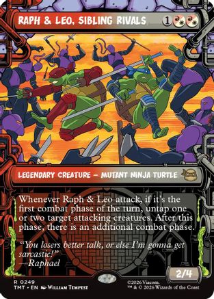 Image of Raph & Leo, Sibling Rivals (Showcase) (TMT-249) - Teenage Mutant Ninja Turtles