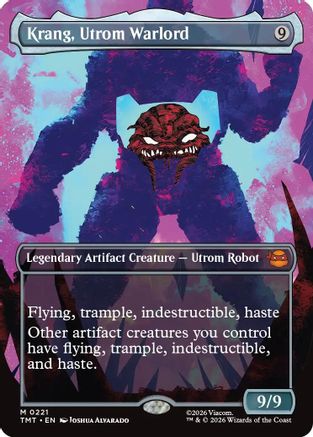 Image of Krang, Utrom Warlord (Borderless) (TMT-221) - Teenage Mutant Ninja Turtles Foil
