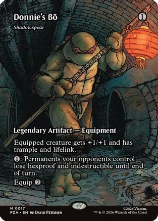 Image of Donnie's Bo - Shadowspear (Borderless) (PZA-017) - Teenage Mutant Ninja Turtles Eternal-Legal