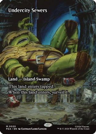 Image of Undercity Sewers (Borderless) (PZA-020) - Teenage Mutant Ninja Turtles Eternal-Legal Foil