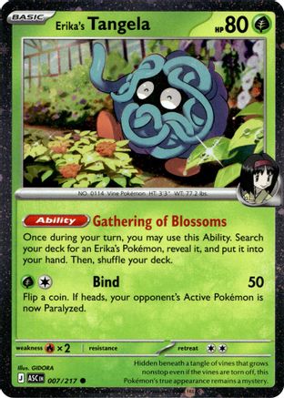 Image of Erika's Tangela 007/217  - Holofoil Miscellaneous Cards & Products - Common