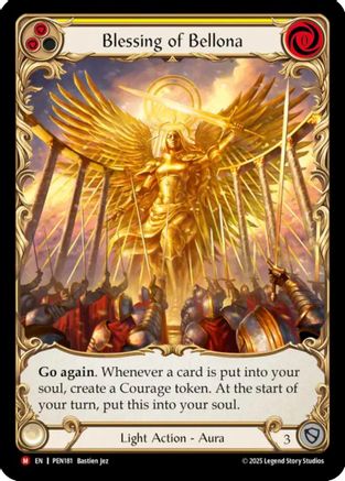Image of Blessing Of Bellona (Yellow) (Extended Art) (PEN181) - Compendium of Rathe Cold Foil