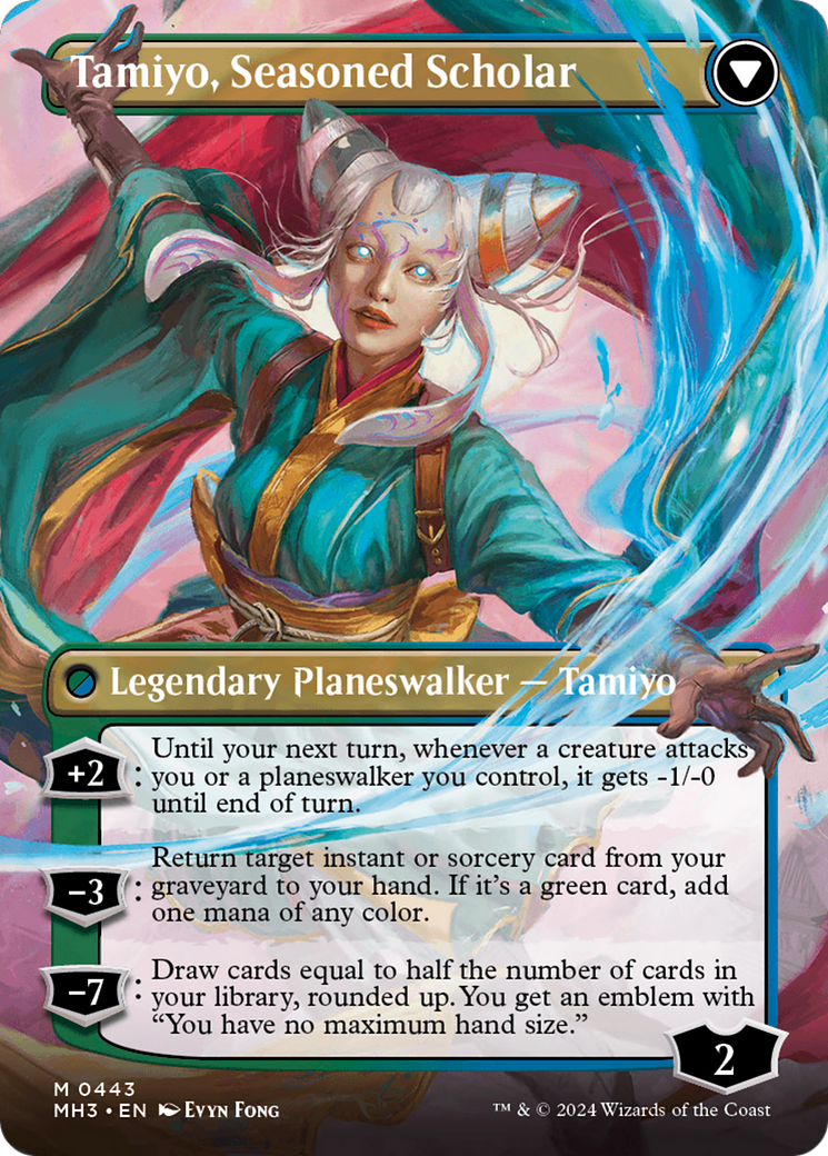 Image of Tamiyo, Inquisitive Student // Tamiyo, Seasoned Scholar (Borderless) [Modern Horizons 3]