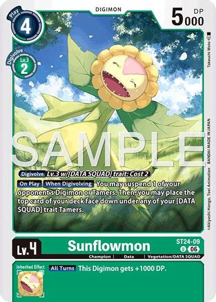 Image of Sunflowmon (ST24-09) - Starter Deck 24: Data Squad