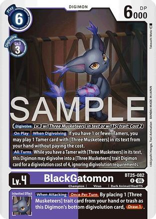 Image of BlackGatomon (BT25-082) - Dual Revolution Foil