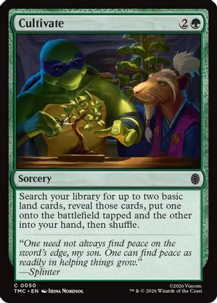 Image of Cultivate (TMC-050) - Commander: Teenage Mutant Ninja Turtles Foil