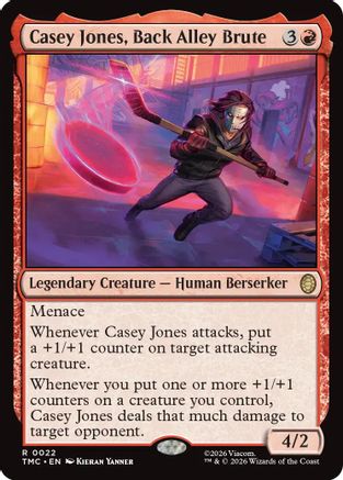 Image of Casey Jones, Back Alley Brute (TMC-022) - Commander: Teenage Mutant Ninja Turtles Foil