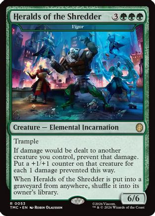 Image of Heralds of the Shredder - Vigor (TMC-053) - Commander: Teenage Mutant Ninja Turtles Foil