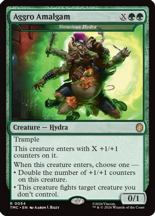 Image of Aggro Amalgam - Voracious Hydra (TMC-054) - Commander: Teenage Mutant Ninja Turtles Foil
