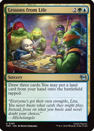 Image of Lessons from Life (TMC-155) - Commander: Teenage Mutant Ninja Turtles