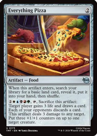 Image of Everything Pizza (TMT-173) - Teenage Mutant Ninja Turtles Foil