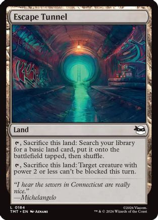 Image of Escape Tunnel (TMT-184) - Teenage Mutant Ninja Turtles
