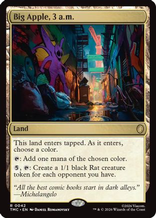 Image of Big Apple, 3 a.m. (TMC-042) - Commander: Teenage Mutant Ninja Turtles Foil