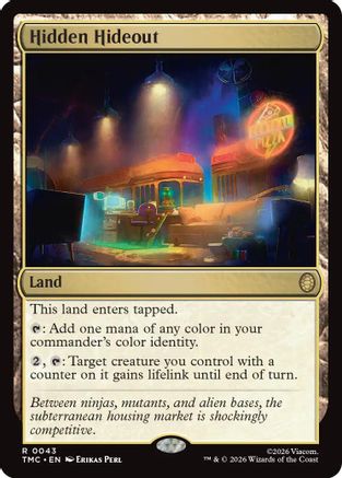 Image of Hidden Hideout (TMC-043) - Commander: Teenage Mutant Ninja Turtles