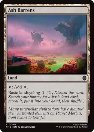 Image of Ash Barrens (TMC-060) - Commander: Teenage Mutant Ninja Turtles Foil