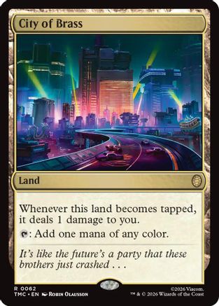 Image of City of Brass (TMC-062) - Commander: Teenage Mutant Ninja Turtles Foil