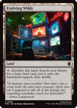 Image of Evolving Wilds (TMC-065) - Commander: Teenage Mutant Ninja Turtles Foil