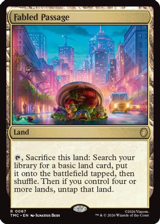Image of Fabled Passage (TMC-067) - Commander: Teenage Mutant Ninja Turtles Foil