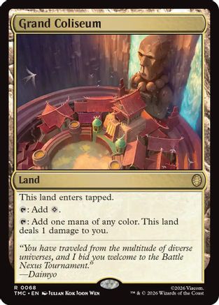 Image of Grand Coliseum (TMC-068) - Commander: Teenage Mutant Ninja Turtles Foil