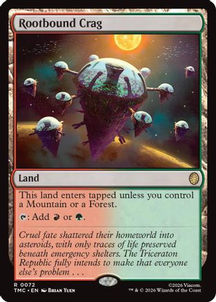 Image of Rootbound Crag (TMC-072) - Commander: Teenage Mutant Ninja Turtles Foil