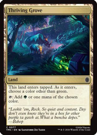 Image of Thriving Grove (TMC-077) - Commander: Teenage Mutant Ninja Turtles Foil
