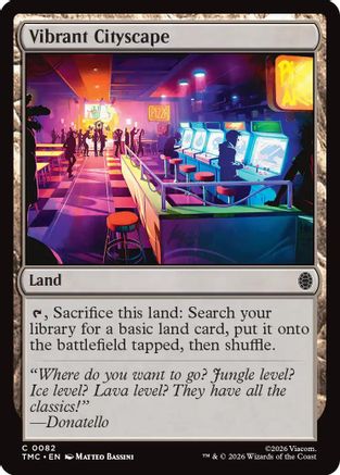 Image of Vibrant Cityscape (TMC-082) - Commander: Teenage Mutant Ninja Turtles Foil