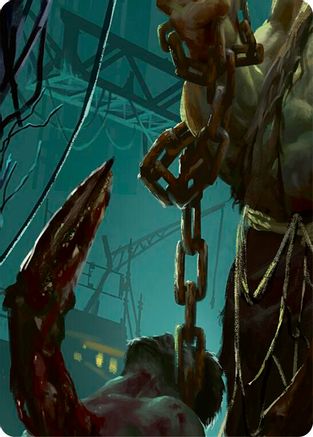 Image of Riptide, Lurker of the Deep // Gravy Bones, Shipwrecked Looter Double Sided Art Card (Middle Right) - GEM Pack 2