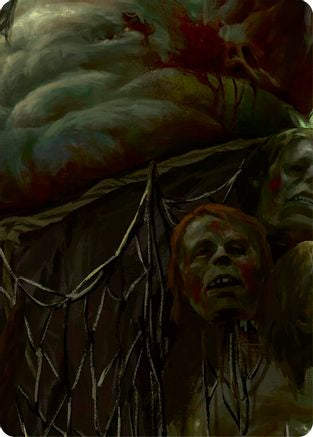 Image of Riptide, Lurker of the Deep // Gravy Bones, Shipwrecked Looter Double Sided Art Card (Middle Left) - GEM Pack 2