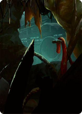 Image of Riptide, Lurker of the Deep // Gravy Bones, Shipwrecked Looter Double Sided Art Card (Bottom Left) - GEM Pack 2