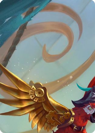 Image of Puffin, Full Steam Ahead // Marlynn, Treasure Hunter Double Sided Art Card (Top Left) - GEM Pack 2