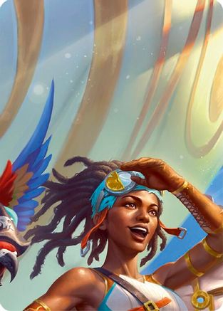 Image of Puffin, Full Steam Ahead // Marlynn, Treasure Hunter Double Sided Art Card (Top Center) - GEM Pack 2